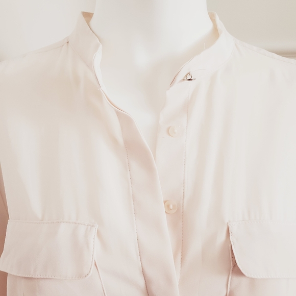 H&M Cream Semi Sheer Blouse - Picture 8 of 16